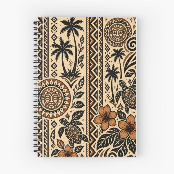 Item preview, Polynesian Pattern | Tropical Island Tapa Cloth Style designed and sold by Myra365Art.