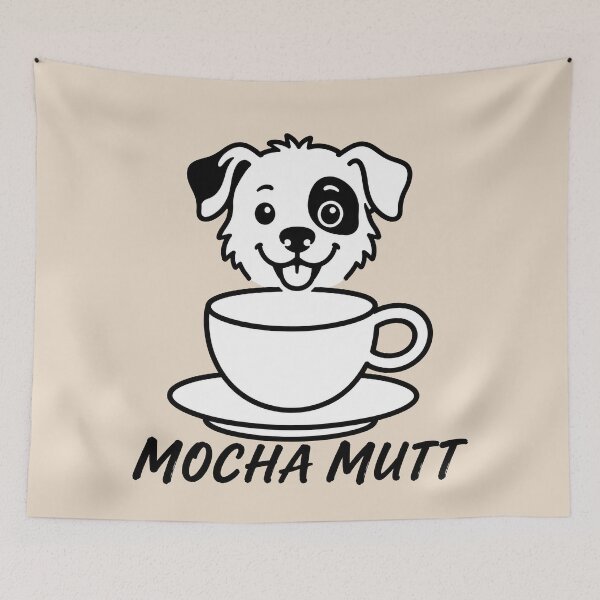 Item preview, ☕ BREWED BEASTIES COLLECTION ☕ - PET PALS - Mocha Mutt designed and sold by WheelieGdArt.