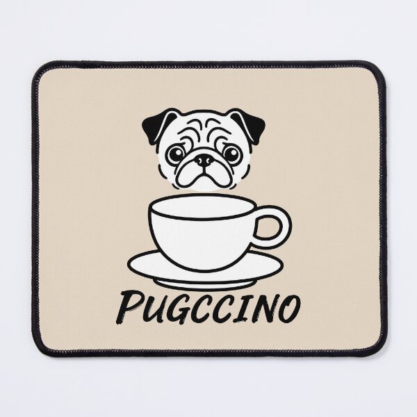Item preview, ☕ BREWED BEASTIES COLLECTION ☕ - PET PALS - Pugccino designed and sold by WheelieGdArt.