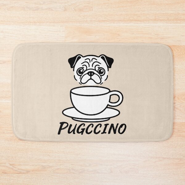 Item preview, ☕ BREWED BEASTIES COLLECTION ☕ - PET PALS - Pugccino designed and sold by WheelieGdArt.