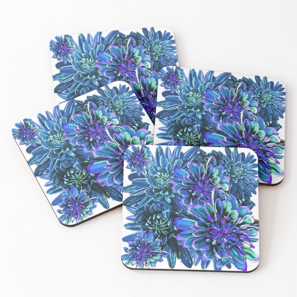 Item preview, Light Blue Chrysanthemums 1 designed and sold by nastiaart.