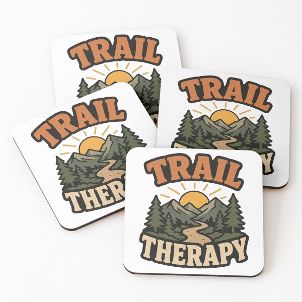 Item preview, Trail Therapy Mountain Hiking designed and sold by EastEndTownie.