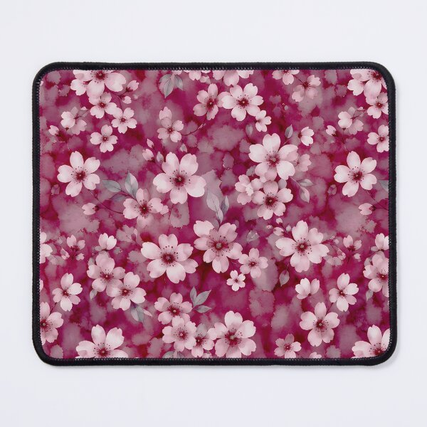 Item preview, Sweet Berry Pink Watercolor Floral Blossom Pattern designed and sold by zenjiinspired.