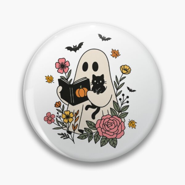 Item preview, Cute Halloween Ghost Reading designed and sold by stzl26.