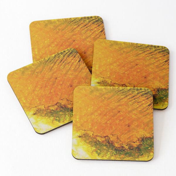 Item preview, Yellow Landscape - Abstract Expressionist Solar Field Painting designed and sold by Marsailhe Milward.