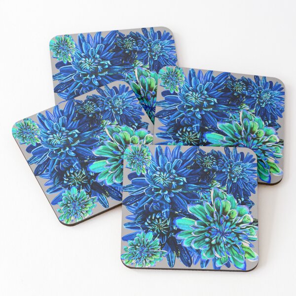 Item preview, Blue Chrysanthemums 2 designed and sold by nastiaart.