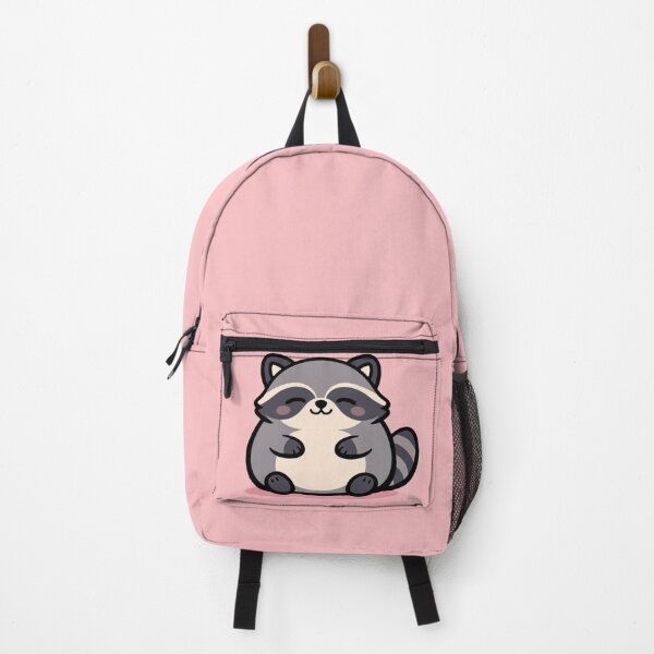 Item preview, Cute Kawaii Raccoon on Pink - Adorable Chubby Raccoon Design designed and sold by Prime Wardrobe.