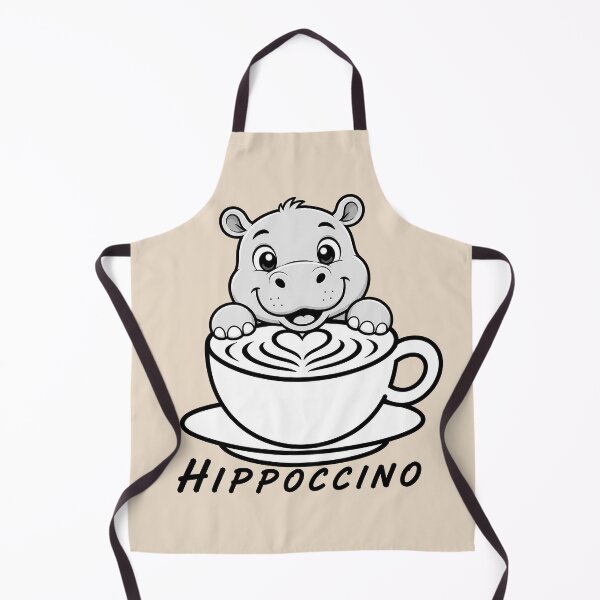 Item preview, ☕ BREWED BEASTIES COLLECTION ☕ - WILDLIFE PALS - Hippoccino designed and sold by WheelieGdArt.