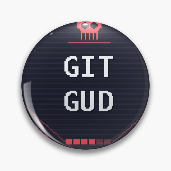Item preview, Git Gud — Funny Souls Gamer Sticker designed and sold by One More Run.