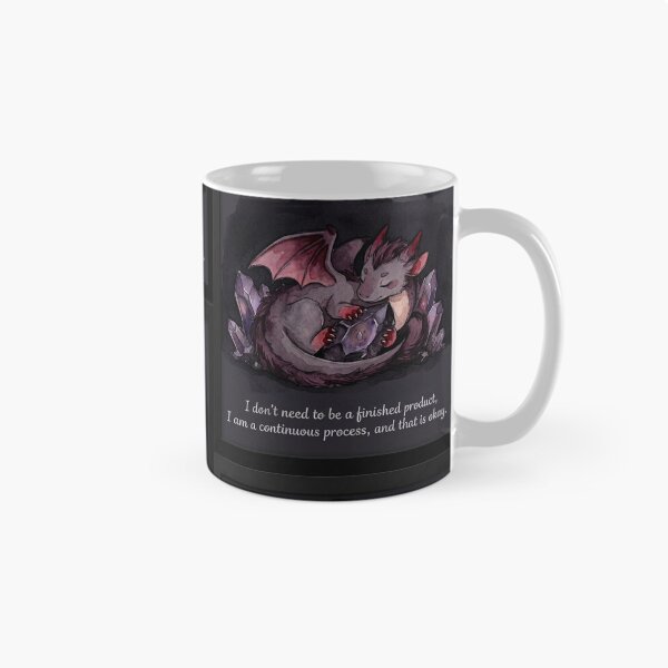 Item preview, Little dragon sleeping with a motivational message designed and sold by Purpleclomb.