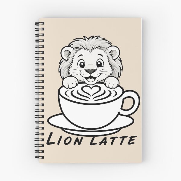 Item preview, ☕ BREWED BEASTIES COLLECTION ☕ - WILDLIFE PALS -  Lion Latte designed and sold by WheelieGdArt.