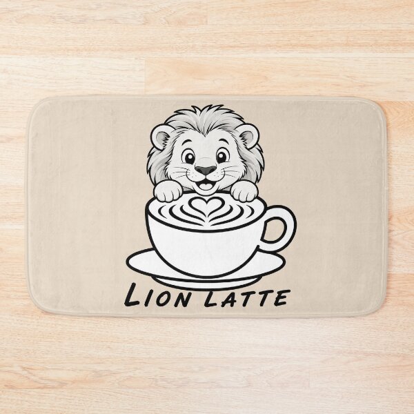 Item preview, ☕ BREWED BEASTIES COLLECTION ☕ - WILDLIFE PALS -  Lion Latte designed and sold by WheelieGdArt.