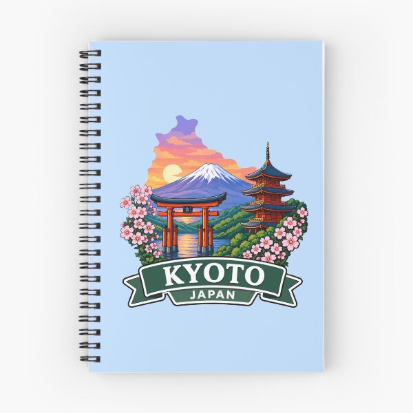 Item preview, Kyoto, Japan - Torii Gate, Pagoda and Sunset Landscape designed and sold by Myra365Art.