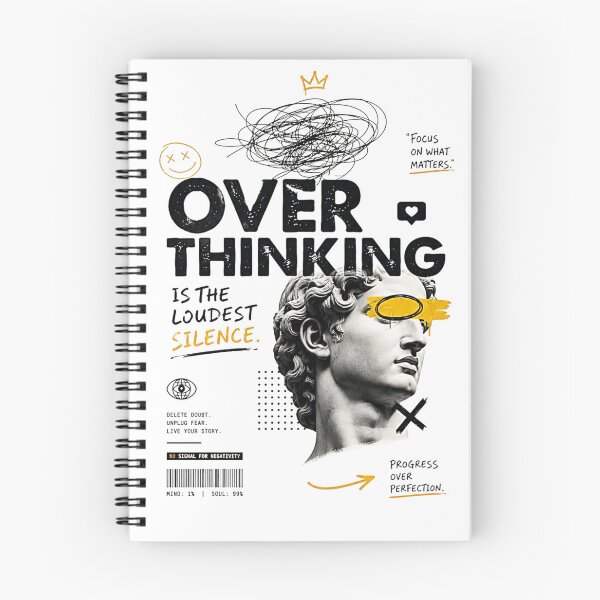 Item preview, Overthinking Is The Loudest Silence Greek Statue Streetwear designed and sold by M'artes .