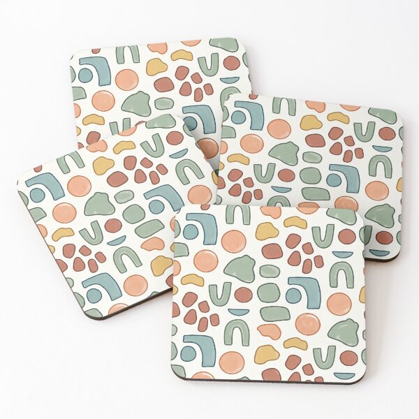 Item preview, Abstract Organic Geometric Pattern | Scandinavian Terrazzo Style | Mid-Century Modern Seamless Design designed and sold by Softbear Atelier.