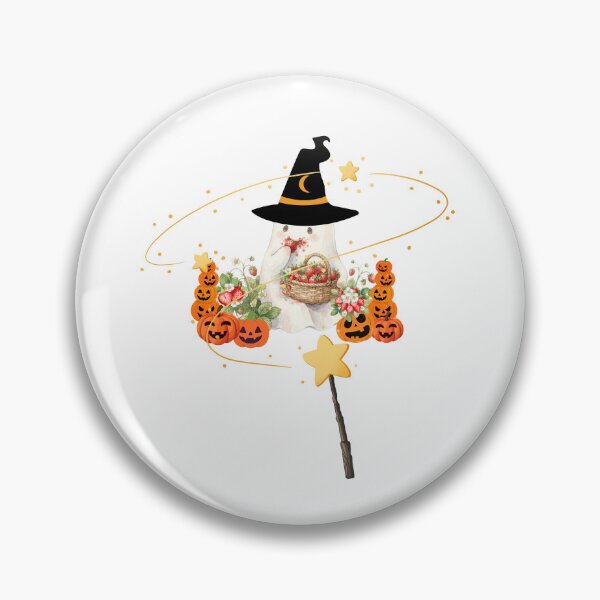 Item preview, Cute Watercolor Halloween Ghost with Strawberries and Pumpkins  designed and sold by VibranPalette.
