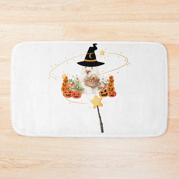 Item preview, Cute Watercolor Halloween Ghost with Strawberries and Pumpkins  designed and sold by VibranPalette.