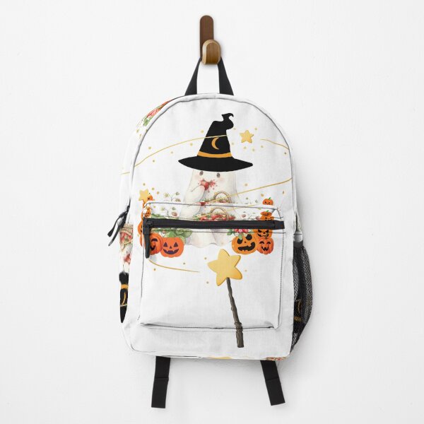 Item preview, Cute Watercolor Halloween Ghost with Strawberries and Pumpkins designed and sold by VibranPalette.