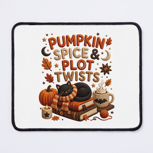 Item preview, Pumpkin Spice & Plot Twists Book Lover Shirt | Cozy Fall Reading | Autumn Black Cat Tee Classic T-Shirt designed and sold by podlook.
