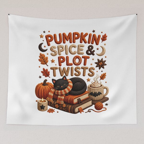Item preview, Pumpkin Spice & Plot Twists Book Lover Shirt | Cozy Fall Reading | Autumn Black Cat Tee Classic T-Shirt  designed and sold by podlook.