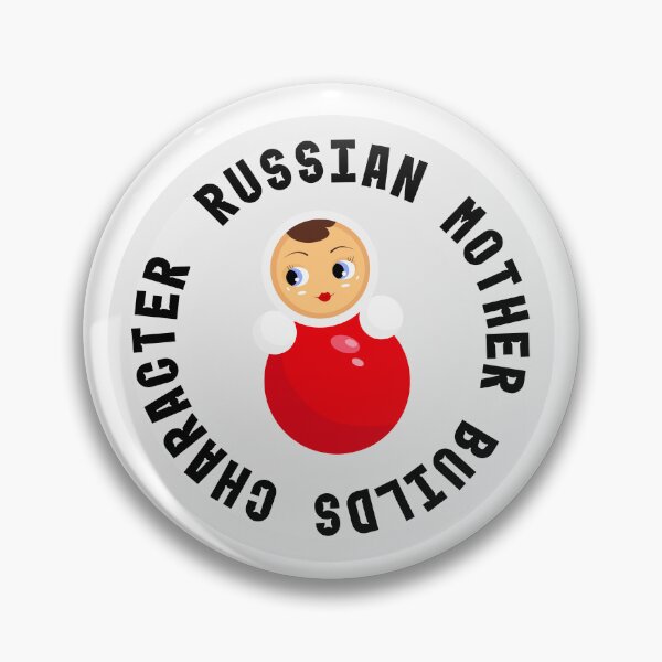 Item preview, Russian Mother Builds Character Shirt.  Babushka.  Russian Mother.  Gift for a Russian Mother, Russian Woman. designed and sold by ShrimpAndGrits.