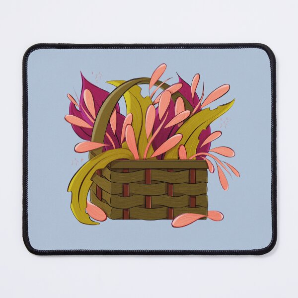 Item preview, Bright Leafy Basket Illustration designed and sold by DesignedByCece.
