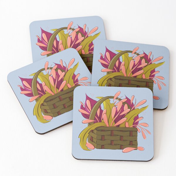 Item preview, Bright Leafy Basket Illustration designed and sold by DesignedByCece.