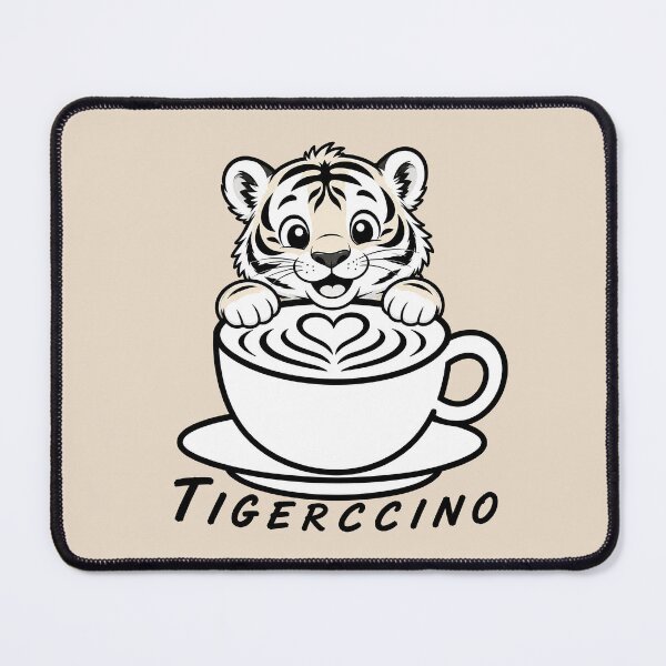 Item preview, ☕ BREWED BEASTIES COLLECTION ☕ - WILDLIFE PALS - Tigerccino designed and sold by WheelieGdArt.