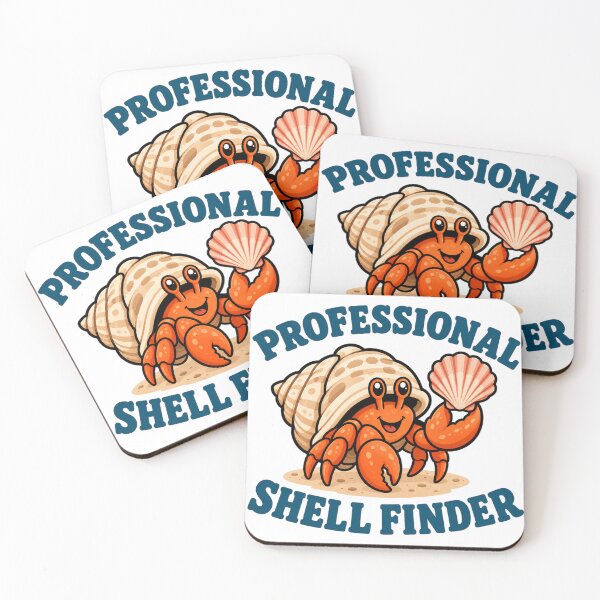 Item preview, Professional Shell Finder Cute Hermit Crab designed and sold by EastEndTownie.