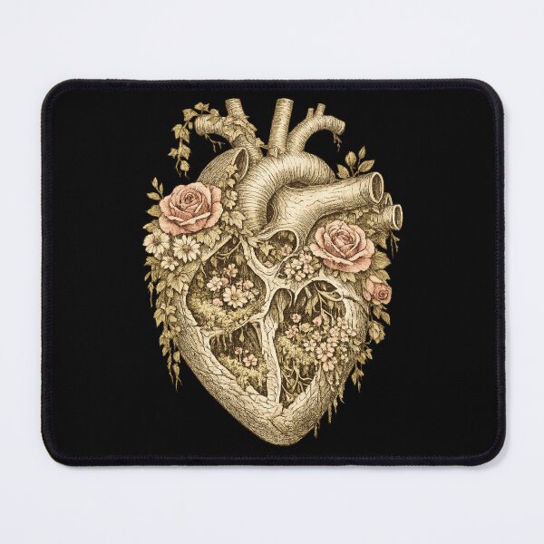 Item preview, Anatomical Heart Tree Roots Floral Illustration designed and sold by ArtoryWorks.