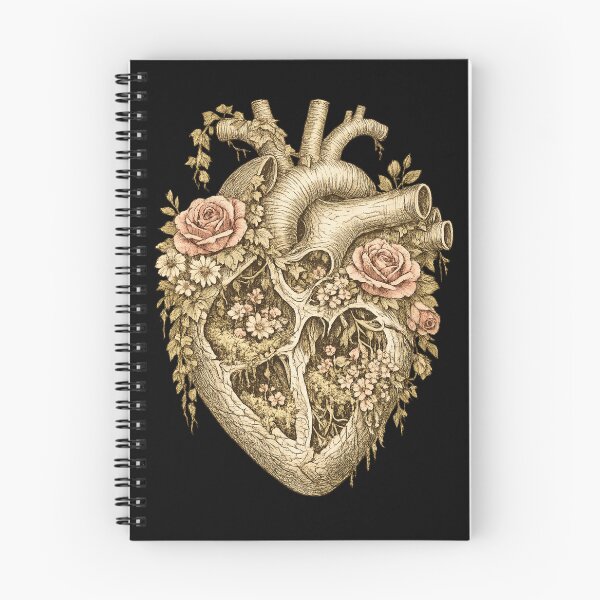 Item preview, Anatomical Heart Tree Roots Floral Illustration designed and sold by ArtoryWorks.
