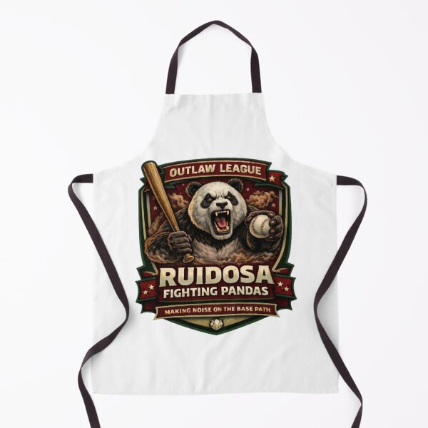 Artikelvorschau, Ruidosa Fighting Pandas Baseball-Logo – Aggressives Panda-Maskottchen, Outlaw League-Team entworfen und verkauft von GravesSalva.