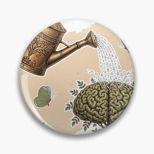 Item preview, Nourish Your Mind Vintage Illustration Mental Health Growth designed and sold by ConElAlma.