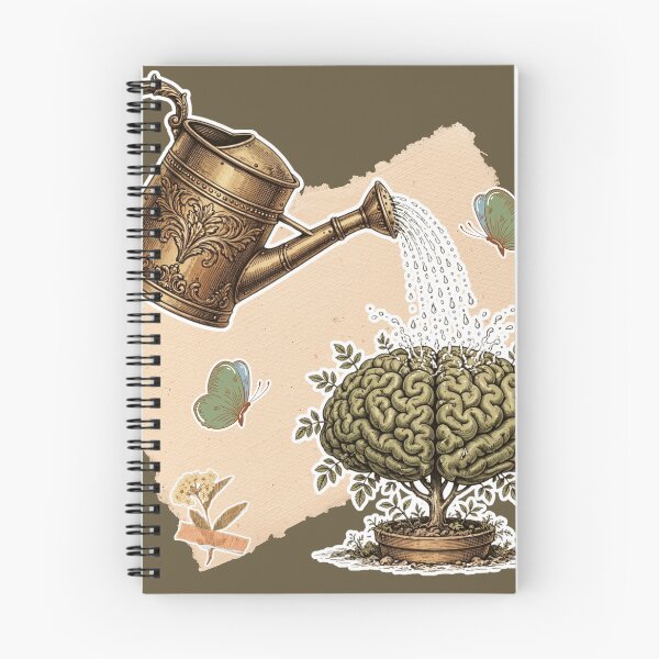 Item preview, Nourish Your Mind Vintage Illustration Mental Health Growth designed and sold by ConElAlma.