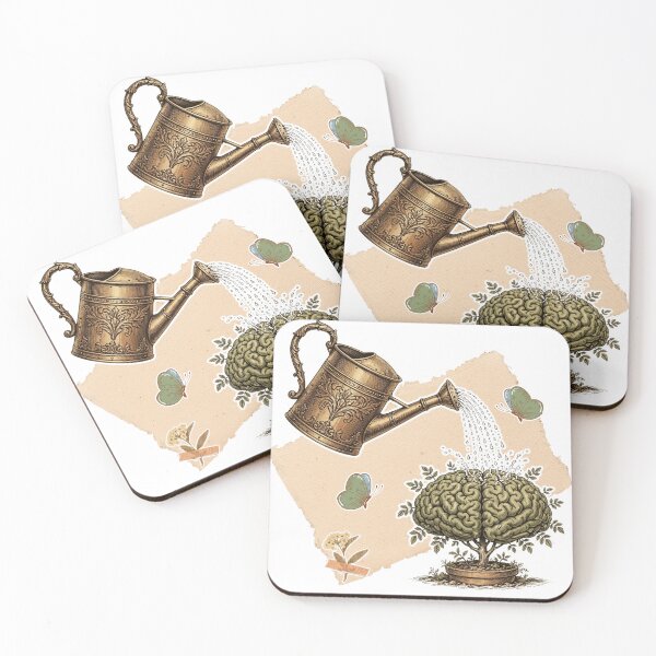 Item preview, Nourish Your Mind Vintage Illustration Mental Health Growth designed and sold by ConElAlma.