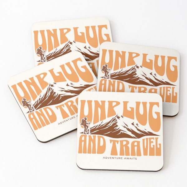 Item preview, Unplug and Travel - Adventure Awaits designed and sold by VibetheSeason.