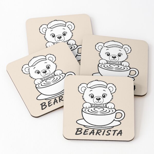 Item preview, ☕ BREWED BEASTIES COLLECTION ☕ - WOODLAND FRIENDS -  Bearista designed and sold by WheelieGdArt.