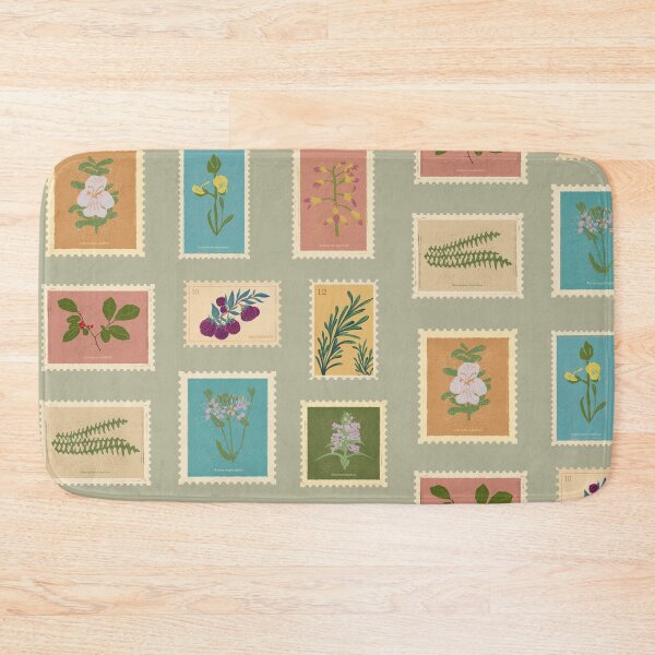 Item preview, Floral Post Stamps designed and sold by MiaBellaGirl.