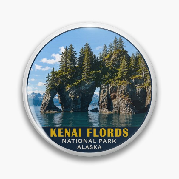 Item preview, Kenai Fjords National Park Retro Design designed and sold by Gideon Emmerich.