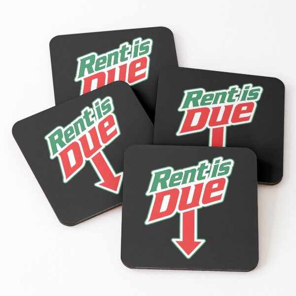 Item preview, Rent Is Due Funny Meme Arrow designed and sold by phoebelevine.