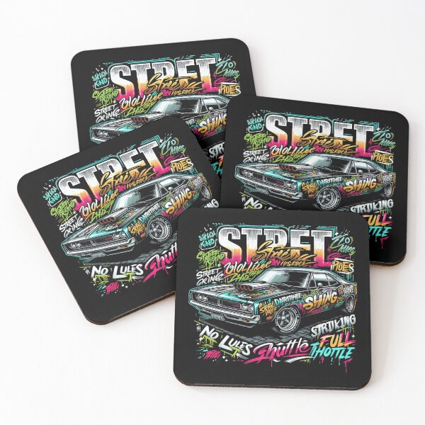 Item preview, Urban Graffiti Muscle Car Street Racing Art designed and sold by Nadiename.
