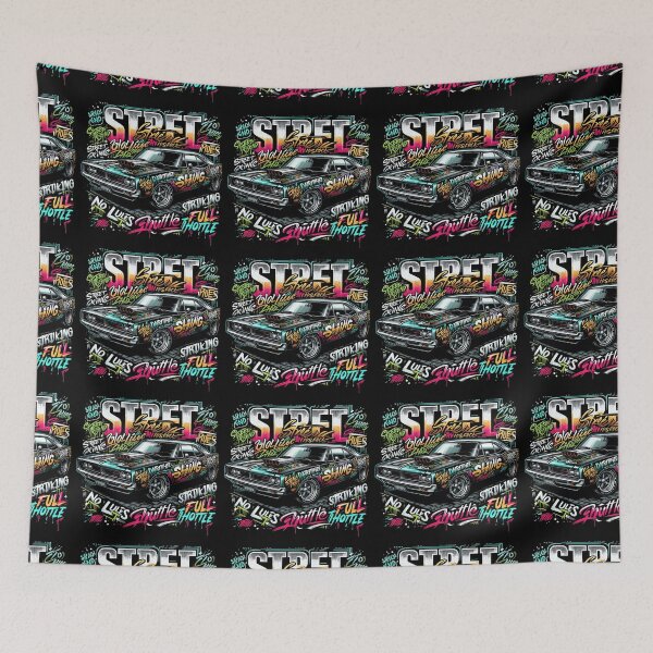Item preview, Urban Graffiti Muscle Car Street Racing Art designed and sold by Nadiename.