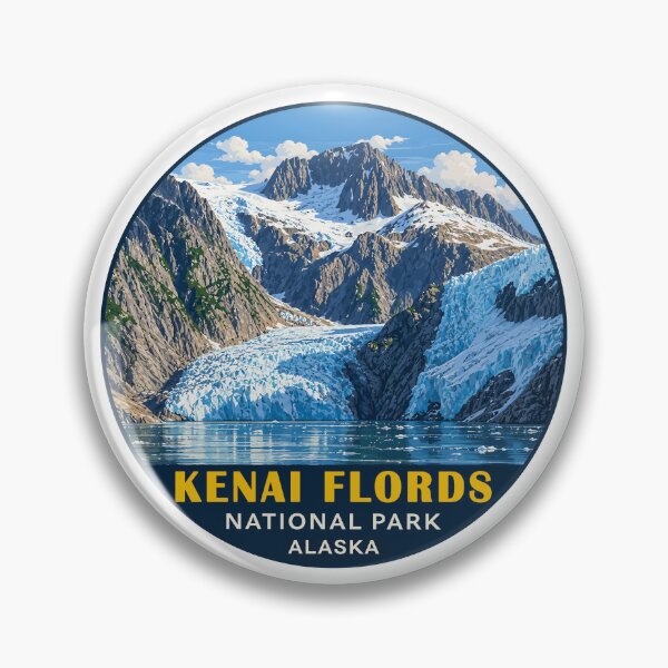 Item preview, Kenai Fjords National Park Retro Design designed and sold by Gideon Emmerich.