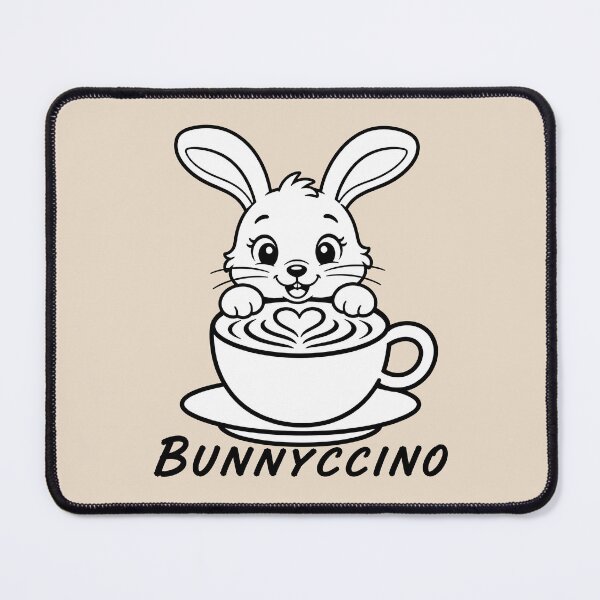 Item preview, ☕ BREWED BEASTIES COLLECTION ☕ - WOODLAND FRIENDS - Bunnyccino designed and sold by WheelieGdArt.
