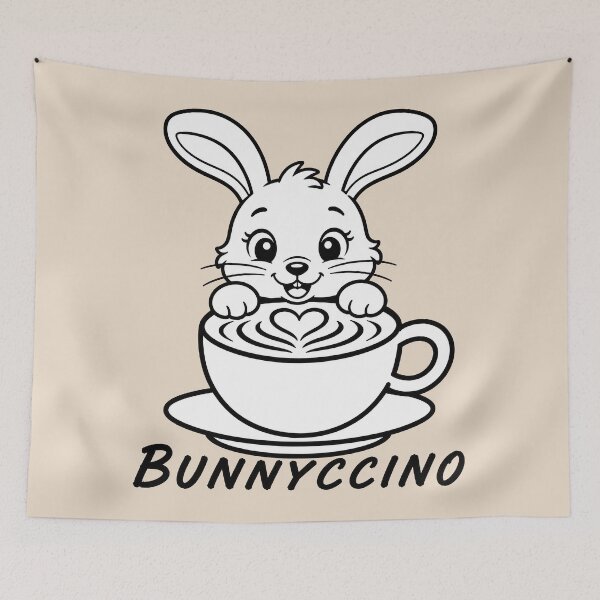 Item preview, ☕ BREWED BEASTIES COLLECTION ☕ - WOODLAND FRIENDS -  Bunnyccino designed and sold by WheelieGdArt.