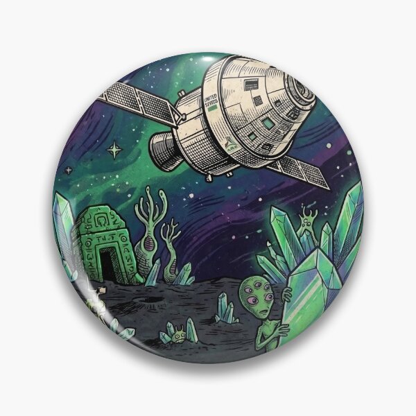 Item preview, Orion Artemis 2 Funny Alien Retro Sci Fi Comic Art designed and sold by KiwiRider.