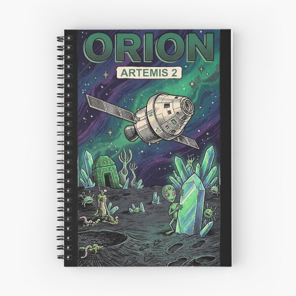 Item preview, Orion Artemis 2 Funny Alien Retro Sci Fi Comic Art designed and sold by KiwiRider.