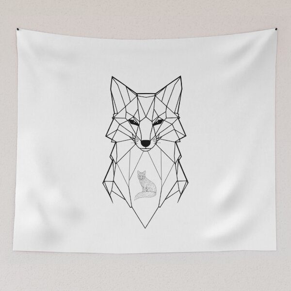 Item preview, Geometric Wireframe Fox designed and sold by Oddifys.