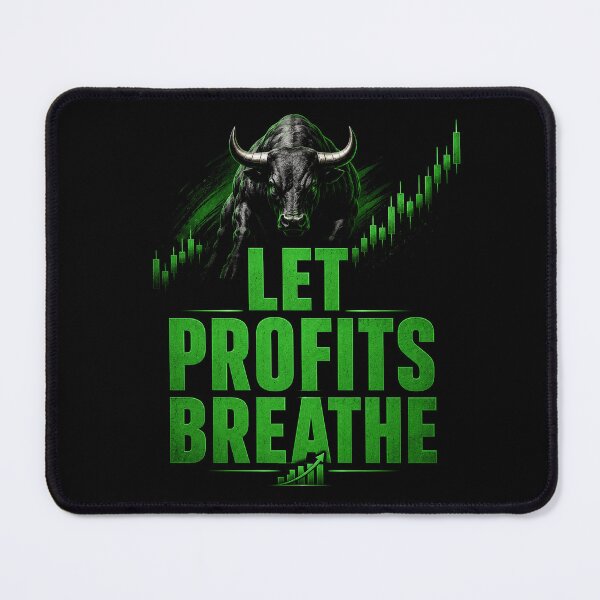 Item preview, Let Profits Breathe | Trading Motivation Bull Market Trader Design designed and sold by PipForgeStudio .