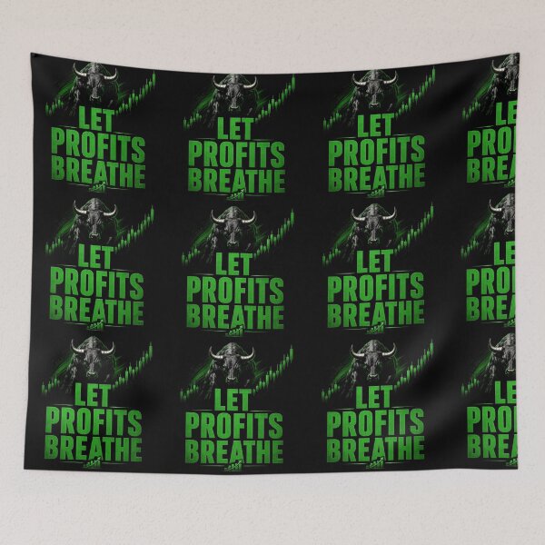 Item preview, Let Profits Breathe | Trading Motivation Bull Market Trader Design designed and sold by PipForgeStudio .